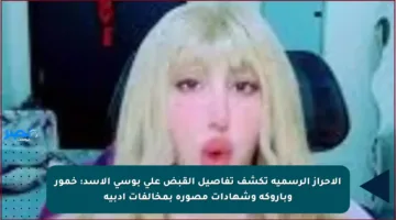 الأحراز الرسمية تكشف تفاصيل القبض على بوسي الأسد: خمور وباروكة وشهادات مصورة بمخالفات أدبية